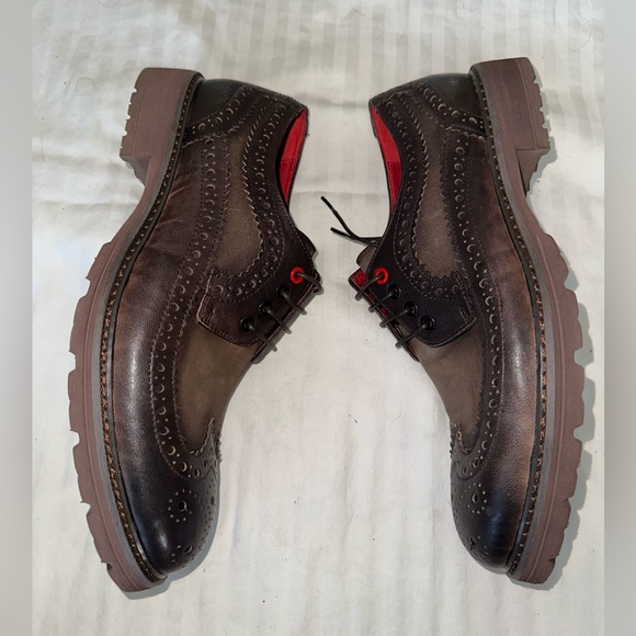 BRAND NEW Jump 22004M-087 Bleecker Brown Leather Wingtip Oxfords Size 10 M - Picture 4 of 5